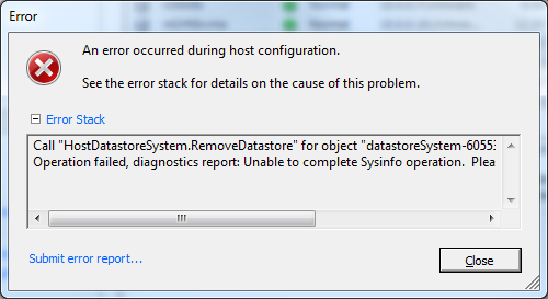 Unmount NFS datastores from VMware ESXi and NFS is in use